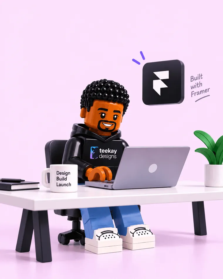 LEGO Teekay building in Framer
